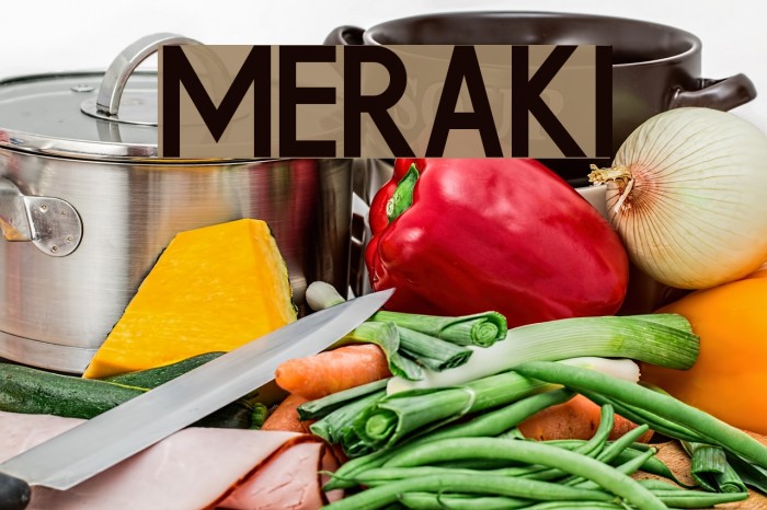Meraki Font examples