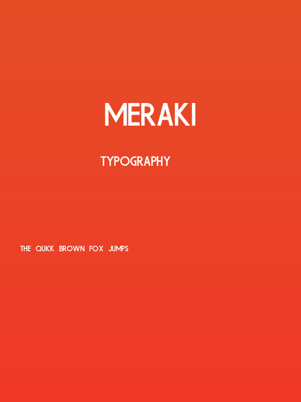 Meraki Poster