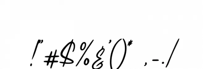 Meranie Font OTHER CHARS