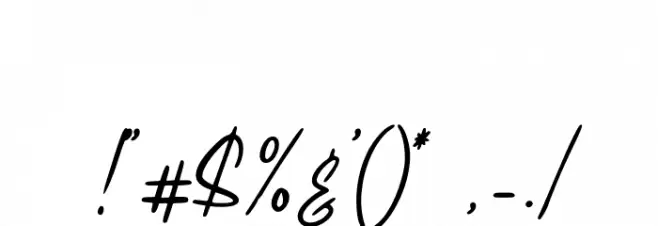 Meranie Font OTHER CHARS