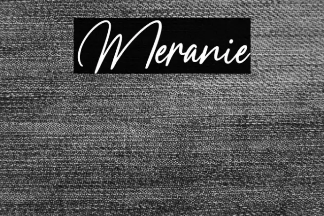 Meranie Font examples