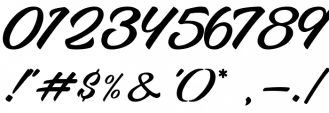 Meraphy Font OTHER CHARS