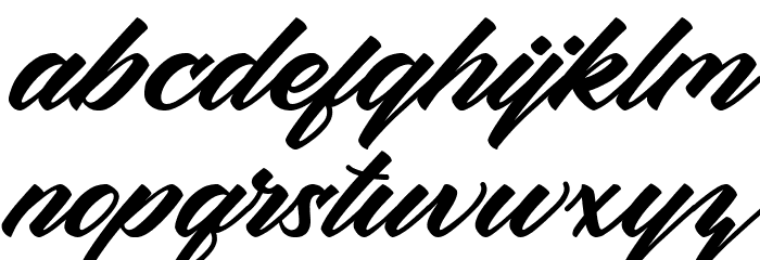 Meraphy Font LOWERCASE
