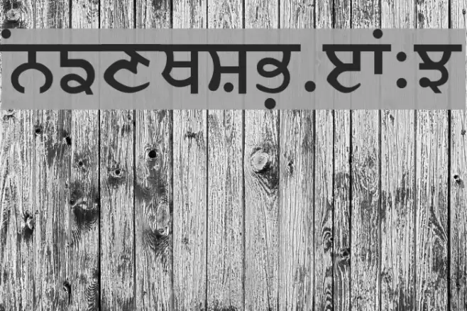 Merapunjab Font examples