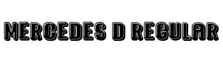 Mercedes 3D Regular  Free Fonts Download