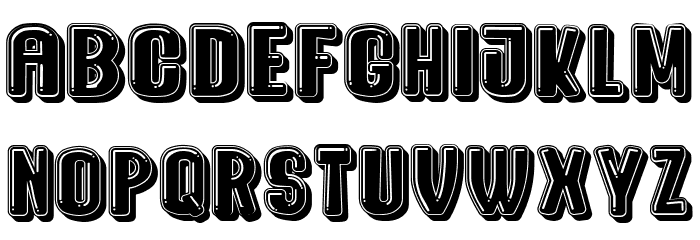 Mercedes 3D Regular Font OTHER CHARS
