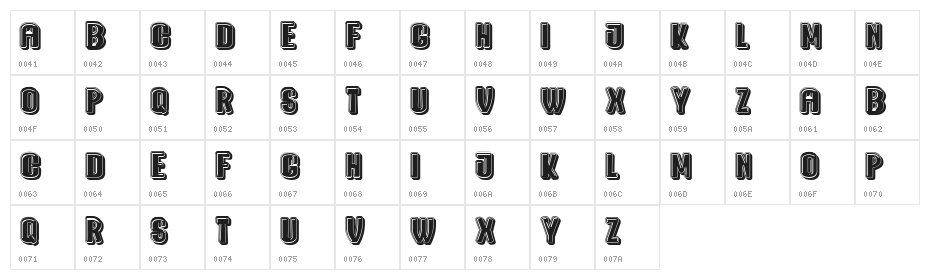 Mercedes 3D Regular Character Map