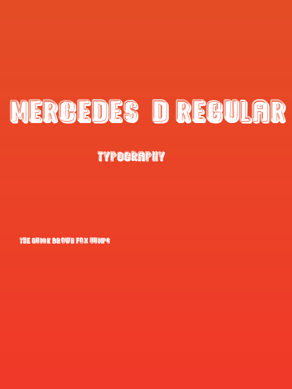 Mercedes 3D Regular Poster