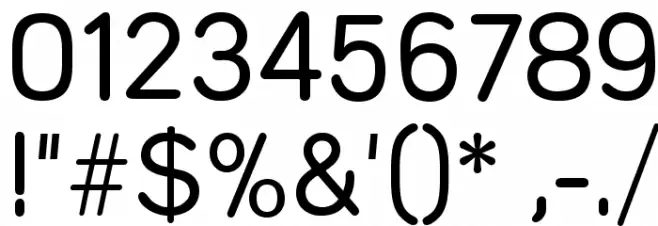 Mercedes Regular Font OTHER CHARS