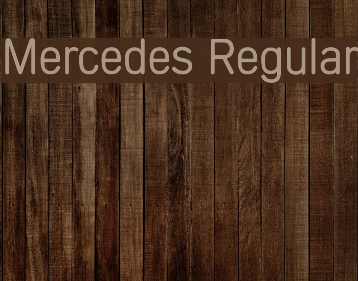 Mercedes Regular Font examples
