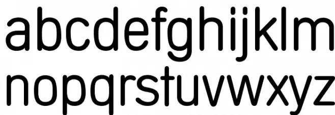 Mercedes Regular फ़ॉन्ट लोअरकेस