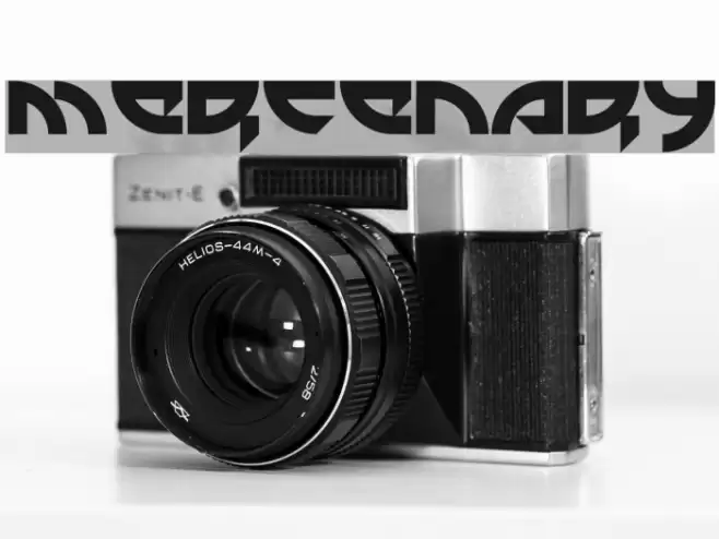 Mercenary Font examples