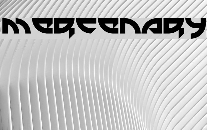 Mercenary Font examples