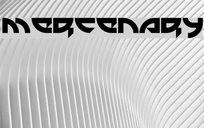 Mercenary Font examples