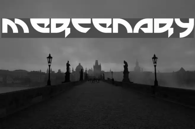 Mercenary Font examples