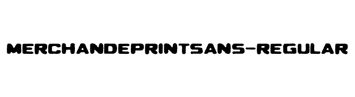 MerchandePrintSans-Regular  Frei Schriftart Herunterladen