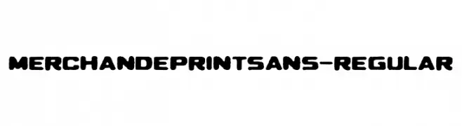 MerchandePrintSans-Regular  Frei Schriftart Herunterladen