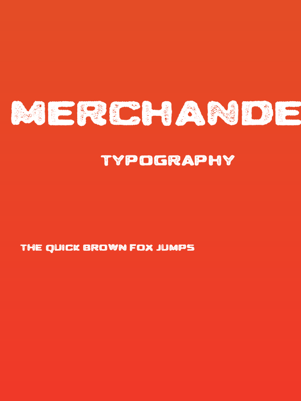 MerchandePrintSans-Rough Poster