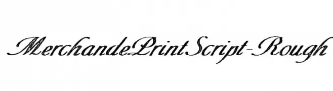 MerchandePrintScript-Rough  Frei Schriftart Herunterladen