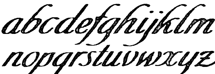 MerchandePrintScript-Rough Font LOWERCASE