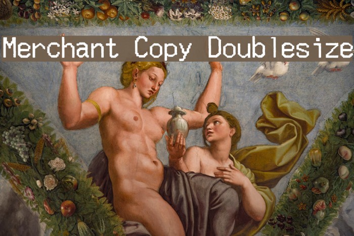 Merchant Copy Doublesize Font examples