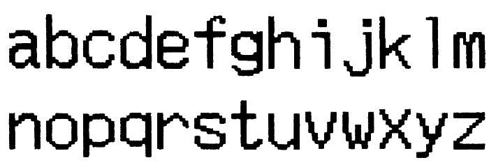 Merchant Copy Doublesize Font LOWERCASE