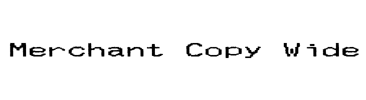 Merchant Copy Wide Font - FFonts.net