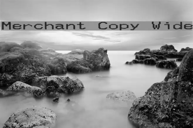 Merchant Copy Wide Font examples