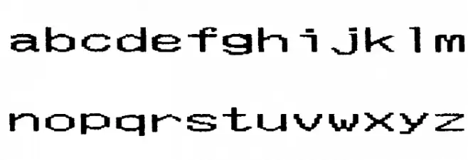 Merchant Copy Wide Font LOWERCASE