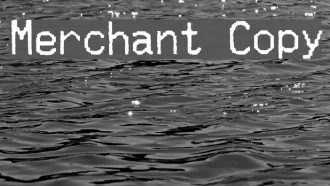 Merchant Copy Font examples