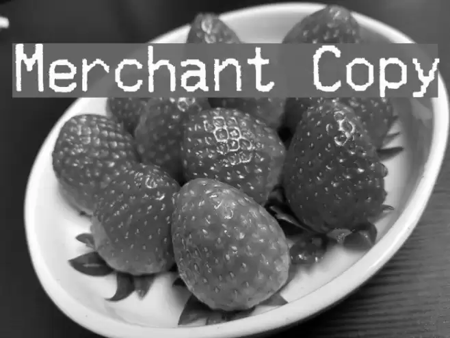 Merchant Copy Font examples