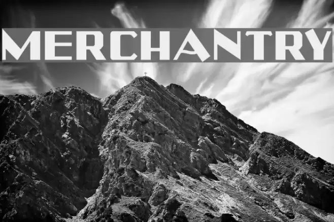 Merchantry Font examples