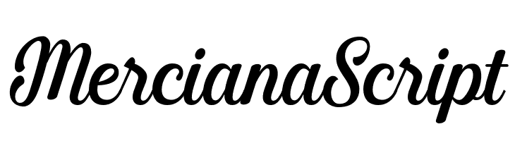 MercianaScript  免费字体下载