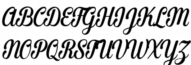 MercianaScript Шрифта ВЕРХНИЙ