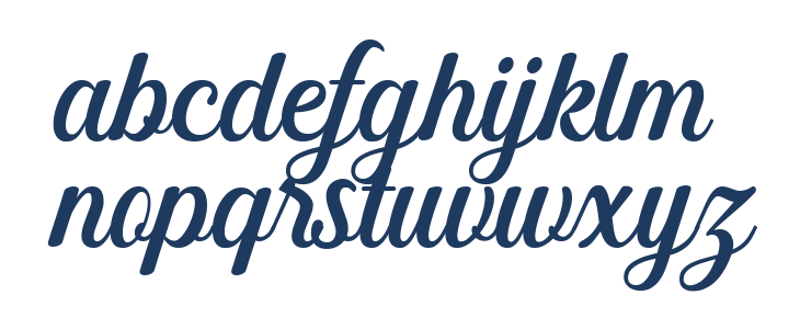 MercianaScript Lowercase