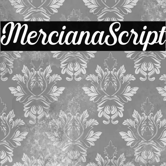 MercianaScript Font examples