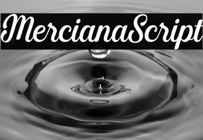 MercianaScript Font examples