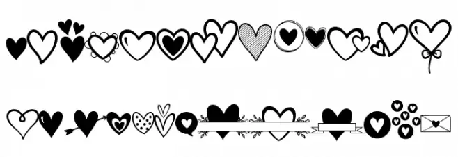 Merciful Heart Doodle फ़ॉन्ट लोअरकेस