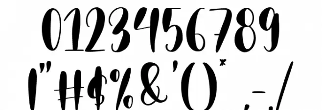 Merciful Heart Font OTHER CHARS