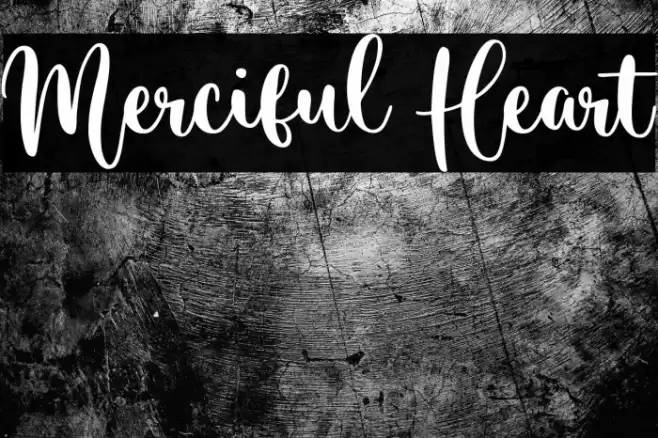 Merciful Heart Font examples