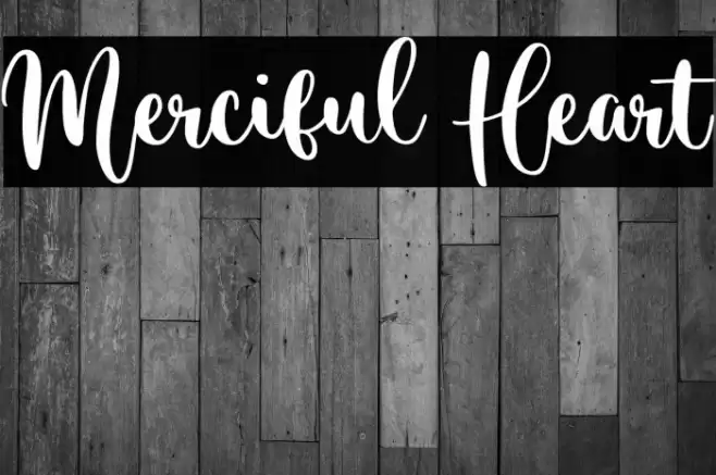 Merciful Heart Font examples