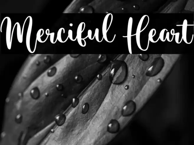 Merciful Heart Font examples