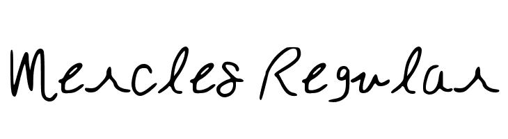 Mercles Regular  font caratteri gratis