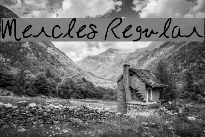 Mercles Regular Font examples