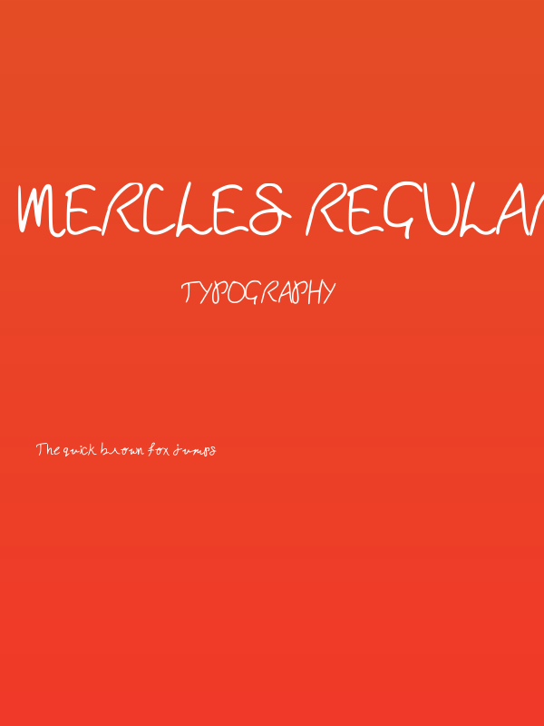 Mercles Regular Poster