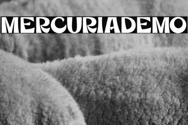 MercuriaDemo Font examples