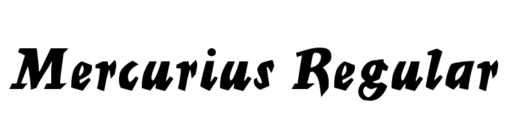 Mercurius Regular  font caratteri gratis