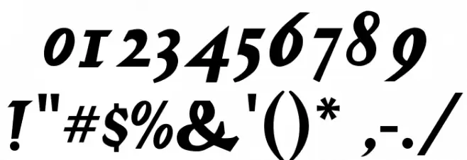 Mercurius Regular Font OTHER CHARS