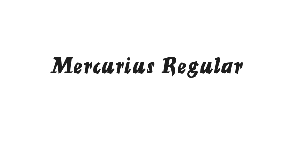 Mercurius Regular Logo