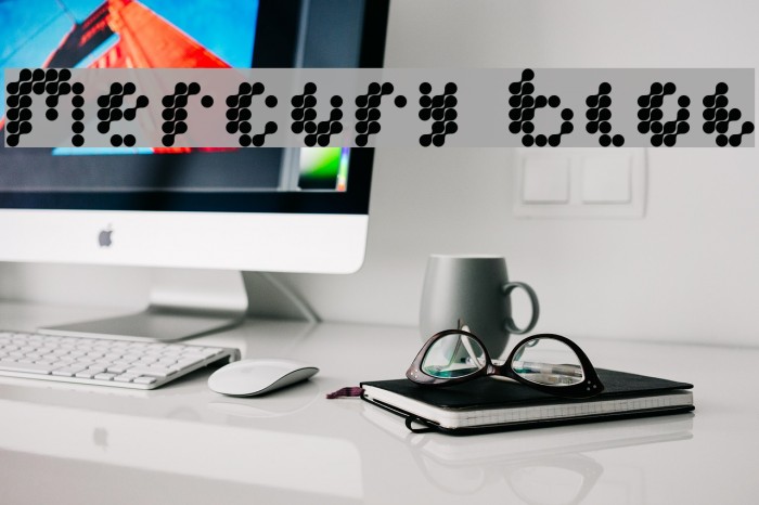 Mercury Blob Font examples